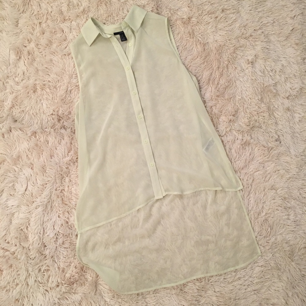 Forever 21 Button Down Tank